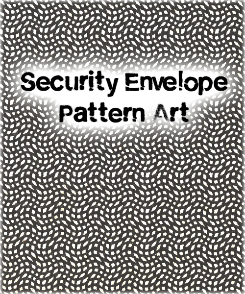 Security Envelope Pattern Art